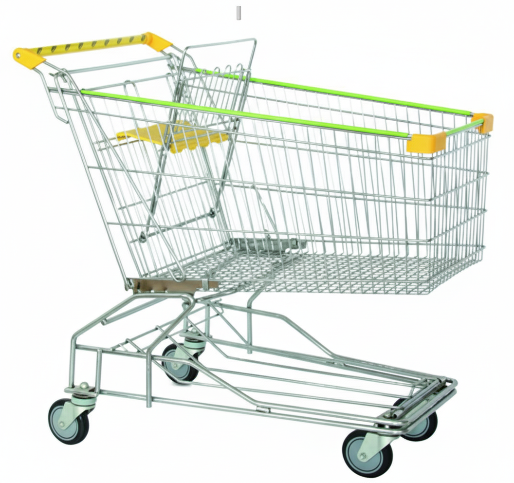 Professional shopping trolley for retail use